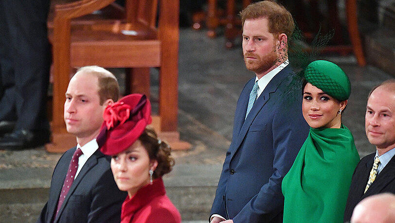 Prinz William und Herzogin Kate (vorne) und Prinz Harry und Herzogin Meghan könnten sich bald wiedersehen. Prinz William und Herzogin Kate (vorne) und Prinz Harry und Herzogin Meghan könnten sich bald wiedersehen.