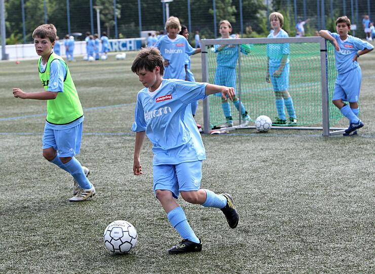 Am Vormittag wurden die Grundlagen trainiert &ndash; mal mit, mal ohne Ball. Die Bilder vom Fielmann-Camp beim TSV 1860
