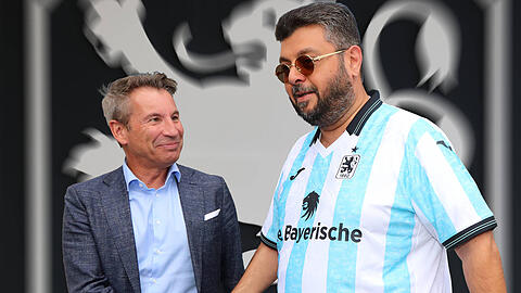 1860-Pr&auml;sident Gernot Mang und Investor Hasan Ismaik sind derzeit gefordert, den drohenden Absturz der L&ouml;wen in die Regionalliga zu verhindern.