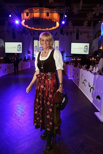 Die ehemalige Skirennläuferin Christa Kinshofer auf dem Filserball.