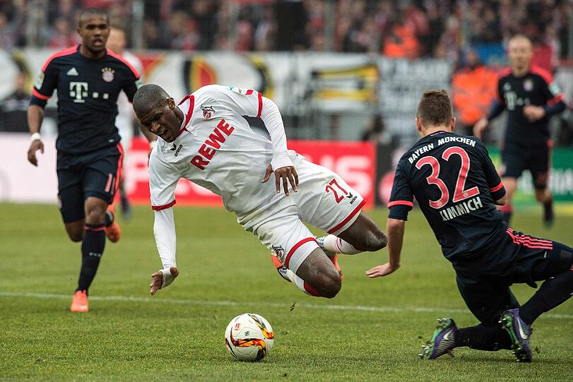 JOSHUA KIMMICH NOTE 2
 Der "Innenverteidiger des Jahres" mit souveränem Spiel und Ballkontrolle. Immer im Brennpunkt des Geschehens gegen FC-Stürmer Modeste. Meisterte aber auch die Duelle mit dem Hünen. Hatte zwischendrin sogar Zeit, den neu verlegten Rasen in Müngersdorf zu reparieren.