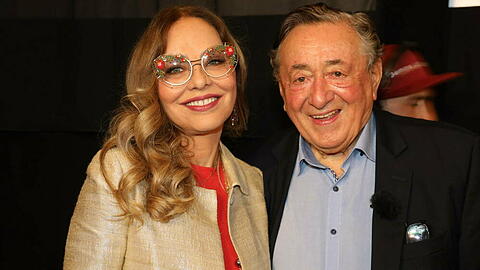 Ornella Muti und Richard Lugner bestens gelaunt bei der Pressekonferenz