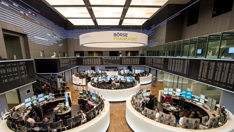 Die Börse in Frankfurt. Die Börse in Frankfurt.