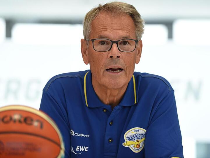 Hermann Schüller, Geschäftsführender Gesellschafter der EWE Baskets Oldenburg. Foto: Carmen Jaspersen/dpa/Archivbild