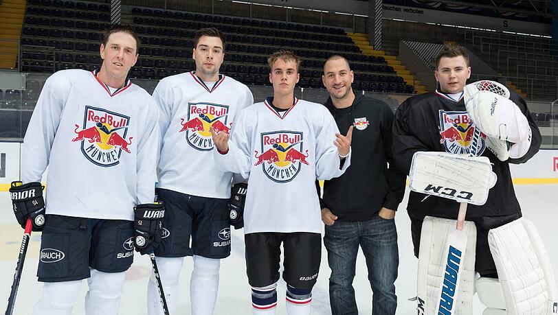 Prominenter EHC-Gast: Justin Bieber (M.). Prominenter EHC-Gast: Justin Bieber (M.).
