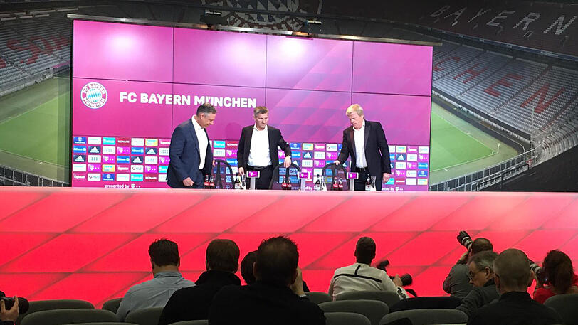 Die Vorstellung von Oliver Kahn aus der Allianz Arena.