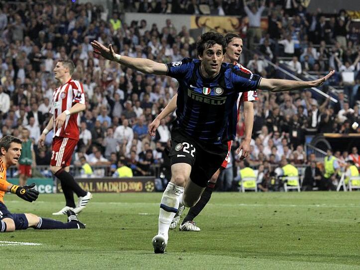 Diego Milito erzielte beide Treffer für Inter im Finale gegen den FC Bayern