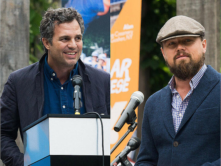 Sowohl Mark Ruffalo als auch Leonardo DiCaprio unterstrichen in ihren Reden die Dringlichkeit ihrer Kampagne