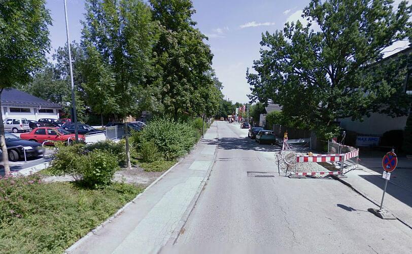 Ein Nadelöhr: der Bognerhofweg in Trudering.