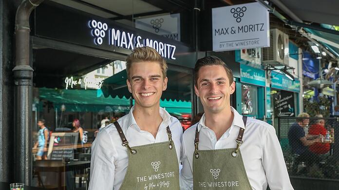 Maximilian Schiefer (l.) und Moritz Schreiner sind die Neuen auf dem Viktualienmarkt.