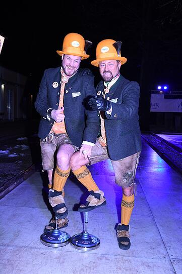 Partyspielagenten Sven Cermak und Florian Gauder
