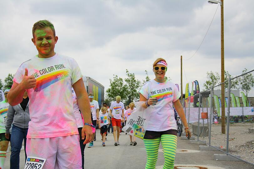 Bunter geht's nicht: Der Color Run in Riem. Die Bilder.
