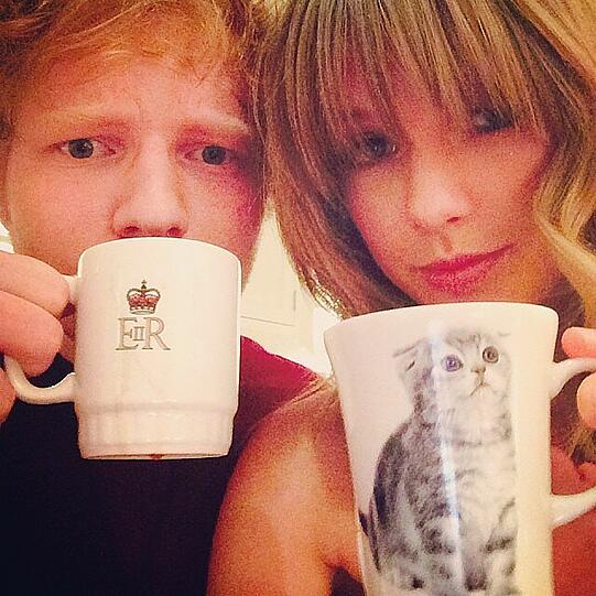 Kaffee-Pause: Ed Sheeran und Taylor Swift