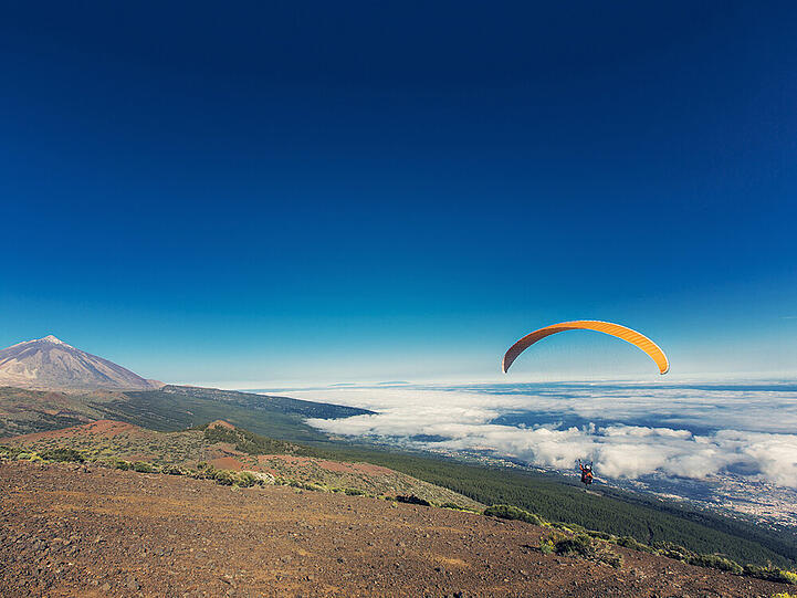 Paragliding im Süden von Teneriffa