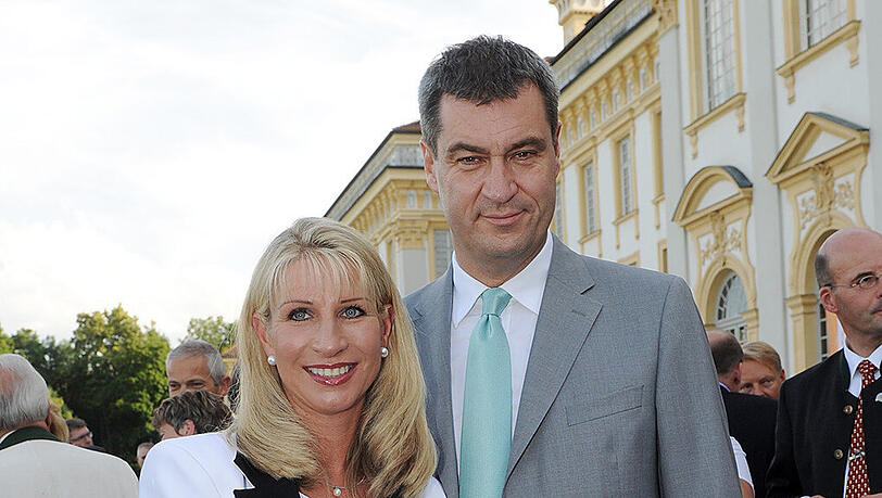 Markus Söder und seine Frau Karin Baumüller-Söder. Markus Söder und seine Frau Karin Baumüller-Söder.