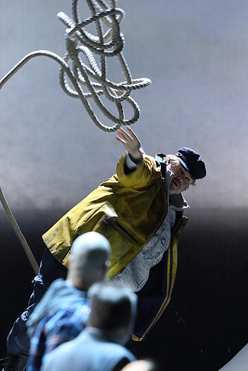 Aufnahmen von "Peter Grimes" im Nationaltheater.