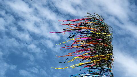 Am Niederrhein ist ein Maibaum umgekippt - es gibt mehrere Verletzte. (Illustration)