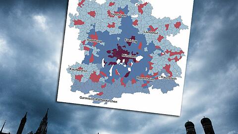 Sondern auf das weite Land um München herum: Wenn die Stadt das weitere Wachstum verkraften soll, müssen die umliegenden Städte etwas davon auffangen.