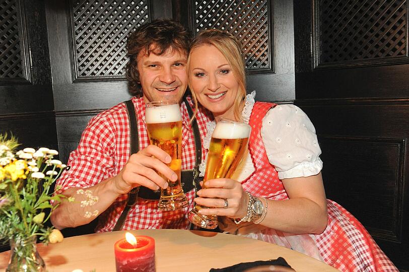 Eva Grünbauer mit Ehemann Richard George