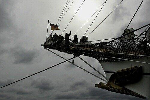 Die Crew des Ausbildungsschiffes suchte vergebens