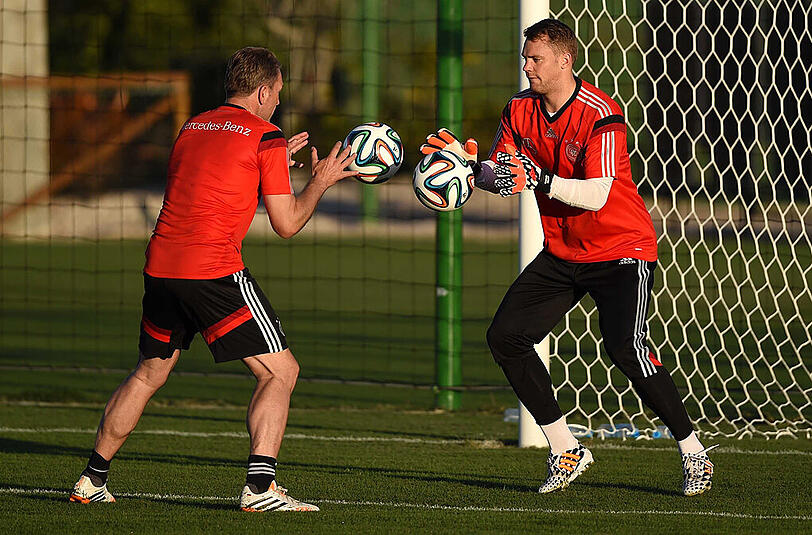 Training mit Torwart-Trainer Andreas Köpke.