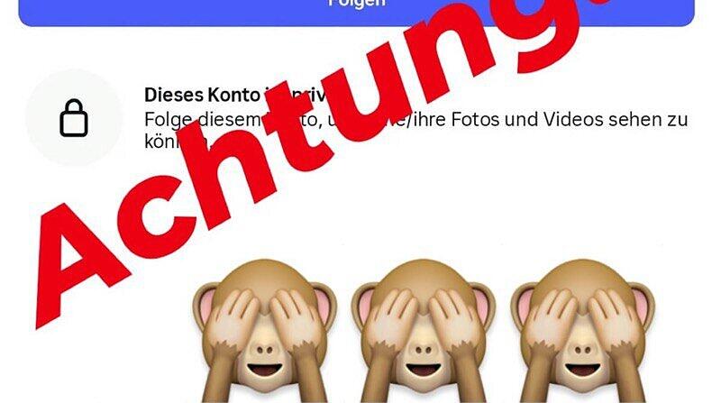 Auf Instagram warnte Karin Thaler vor einem Fake-Profil. Auf Instagram warnte Karin Thaler vor einem Fake-Profil.