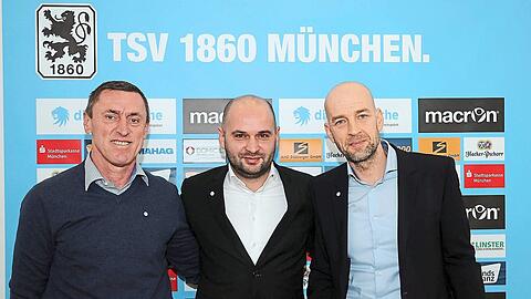 Das neue 1860-Führungstrio (v.l.): NLZ-Chef Dieter Märkle, Geschäftsführer Michael Scharold und der Sportliche Leiter Günther Gorenzel.