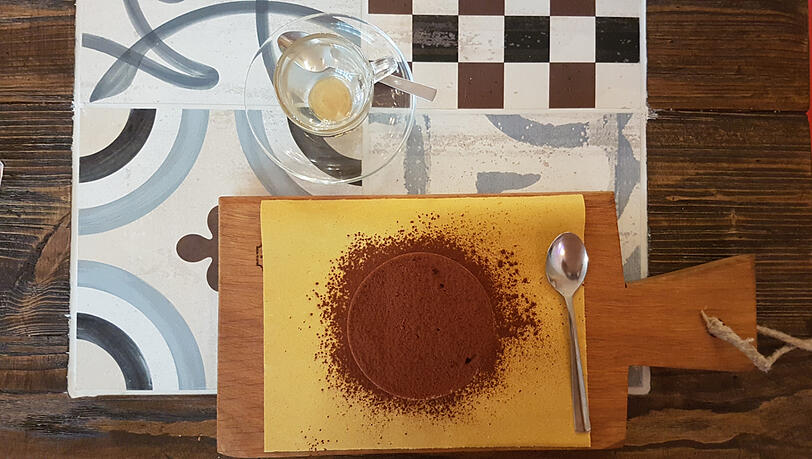 Das Tiramisu der Rustikeria. Das Tiramisu der Rustikeria.