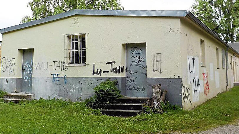 Das letzte Gebäude des ehemaligen KZ-Außenlagers Ludwigsfeld.
