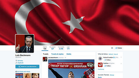 Nach dem Hack präsentiert sich Lutz Bachmann auf Twitter als glühender Erdogan-Anhänger.