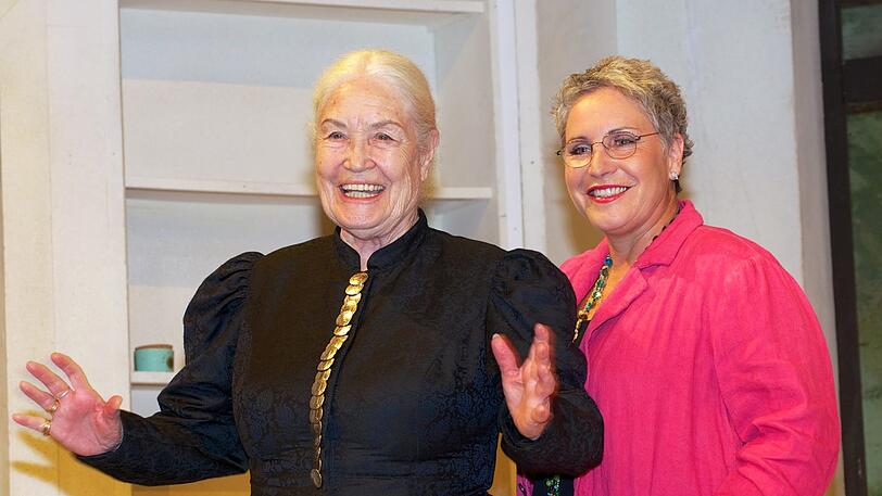 Schauspieler Ellen Schwiers (li) und ihre Tochter Katerina Jacob.