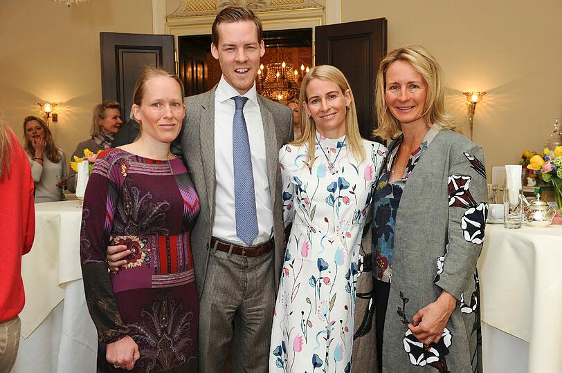 Katharina Kloiber, Herbert Kloiber jr, Prinzessin Elisabeth von Auersperg-Breunner und Schwester Alexandra Flick