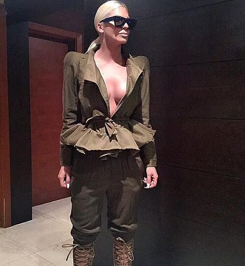 Die serbische Sängerin Jelena Karleusa behauptet, sie sei das Stil-Vorbild von Kim Kardashian