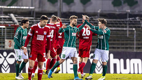 Die SpVgg Unterhaching musste sich auch beim VfB Lübeck geschlagen geben.