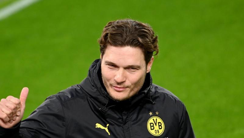 Dortmunds Trainer Edin Terzic trifft mit seiner Mannschaft am Mittwoch im Heimspiel auf den 1. FC Union Berlin.