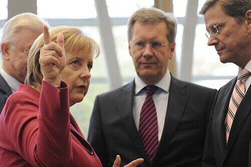 Da gehts lang, sagt Angela merkel