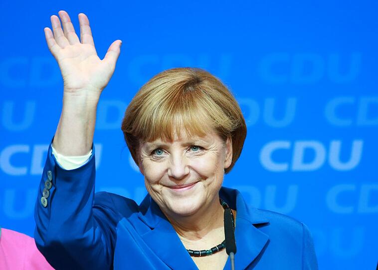 Sie ist die Erfolgsgarantin der Union: Angela Merkel spricht am Wahlabend in der Berliner Parteizentrale.