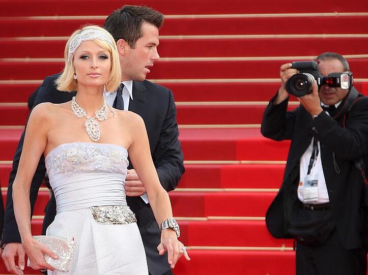 Paris Hilton und Doug Reinhardt in Cannes.
