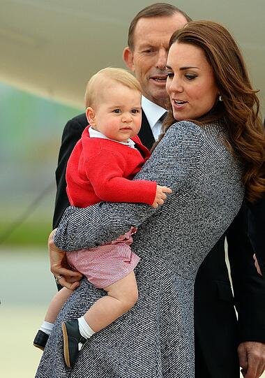 Weitere Bilder der royalen Kleinfamilie beim Abschied in Canberra