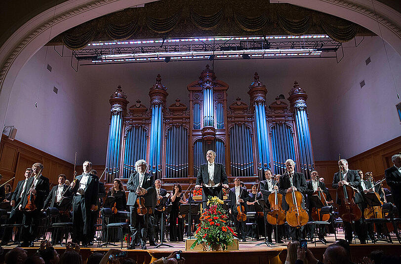 Die Münchner Philharmoniker zu Gast in München. Die Bilder von Konzert und Generalprobe.