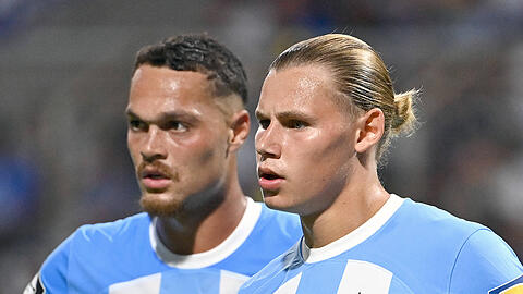 Joel Zwarts und Fynn Lakenmacher könnten künftig ein bulliges Sturm-Duo beim TSV 1860 bilden.