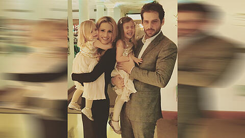 Michelle Hunziker und Tomaso Trussardi mit den beide gemeinsamen Töchtern