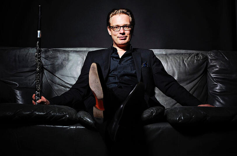 Der Flötist Herman van Kogelenberg.
