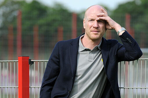 Sportdirektor Matthias Sammer am Trainingsgelände an der Säbener Straße