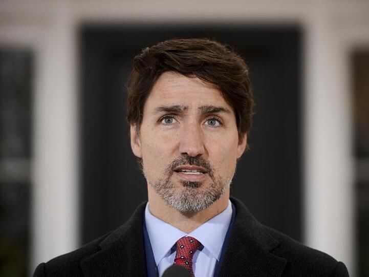 Justin Trudeau, Premierminister von Kanda, mit Spitzbart.