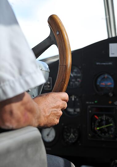 Cockpit, Panorama, lauter Motor: Die AZ hat sich auf einen Rundflug mit der alten Tante Ju begeben. Hier gibt's die spektkulären Bilder vom Flug