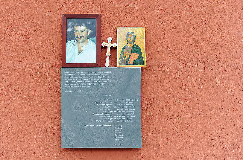 Bilder von der Gedenkveranstaltung am Sonntag in München. Am 15.06.2005 wurde der Grieche Theodoros Boulgarides in seinem Laden in der Trappentreustraße von Mitgliedern der Terrorzelle NSU ermordet.