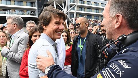 Christian Horner, Team-Chef Red Bull Racing, gratulierte Tom Cruise zum Geburtstag.