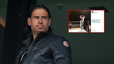 Tim Wiese ist im Wrestlingring angekommen.