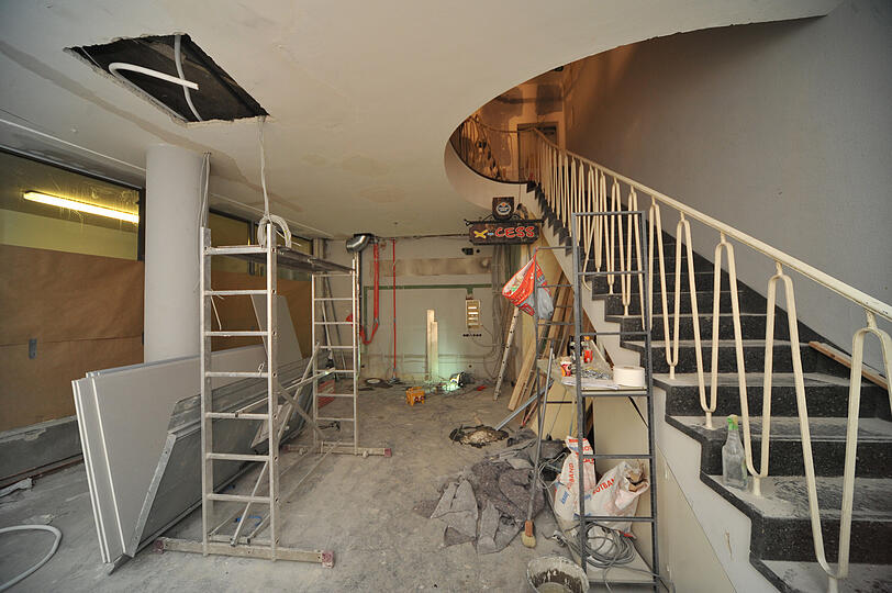 Im Moment noch Baustelle: Hier soll in ein paar Wochen an die alte Ära angeknüpft werden.